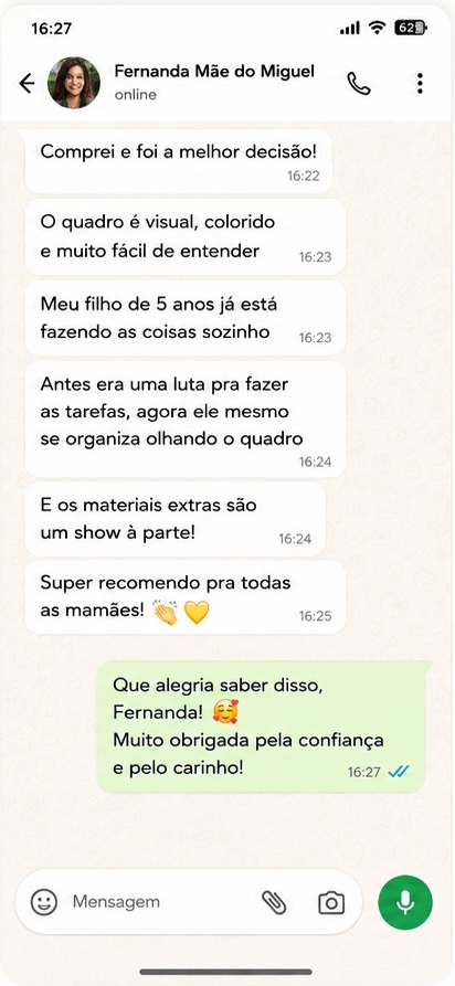 Depoimento de mãe no WhatsApp 3