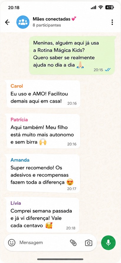 Depoimento de mãe no WhatsApp 4